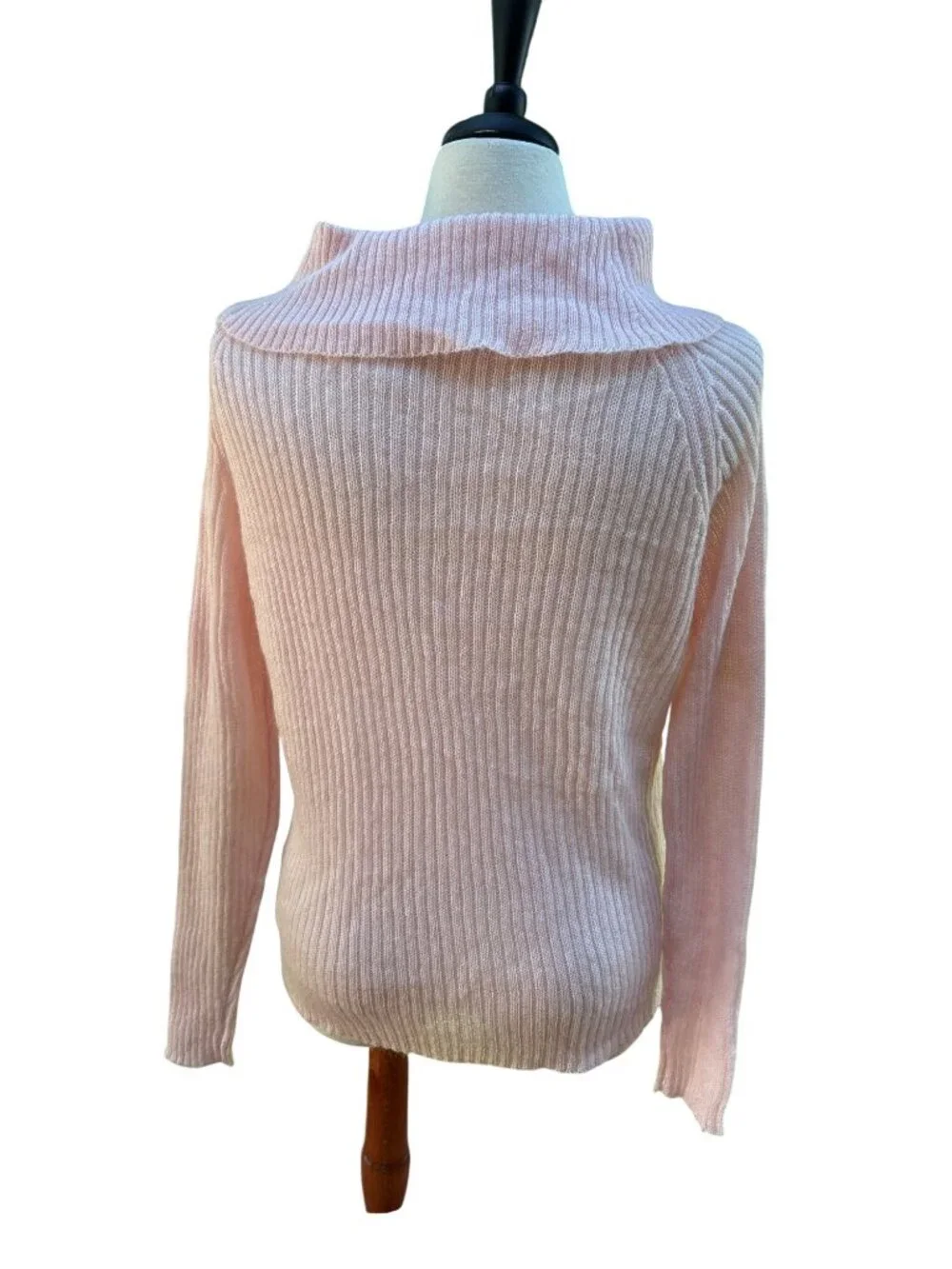 Kathy Ireland Size XL Pink Sweater Knit Top W/ Ribbed Texture New Old Stock